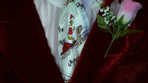 Closeup of Don Cherry's tie, Coach's Corner, 13 Dec 2008