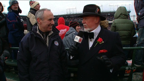 Don Cherry at the NHL Winter Classic, 1 Jan 2009